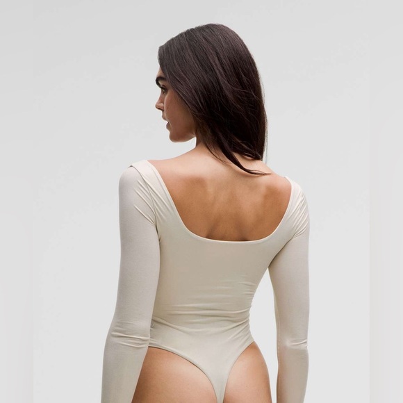 lululemon athletica Tops - NWT- Lululemon Wundermost Ultra-Soft Nulu Square-Neck Long-Sleeve Bodysuit Shine